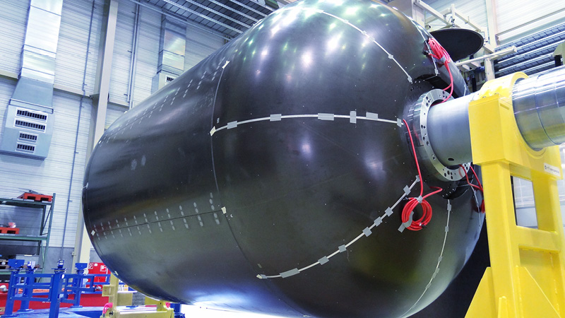 MT Aerospace : FEMI enroulé pour un réservoir de carburant de fusée fabriqué en CFRP